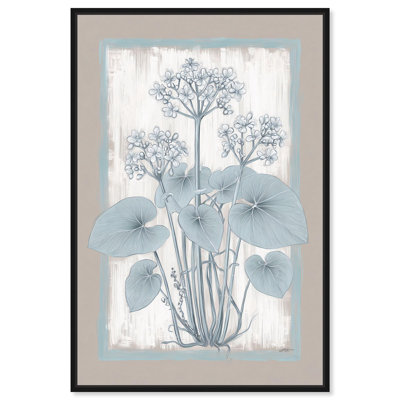 Décoration murale Linen Geranium II par Art Remedy, cadre noir, 24 x 36