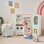 Cuisine de jeu modulaire en bois 3 pièces Teamson Kids Little Chef Savannah avec 21 accessoires