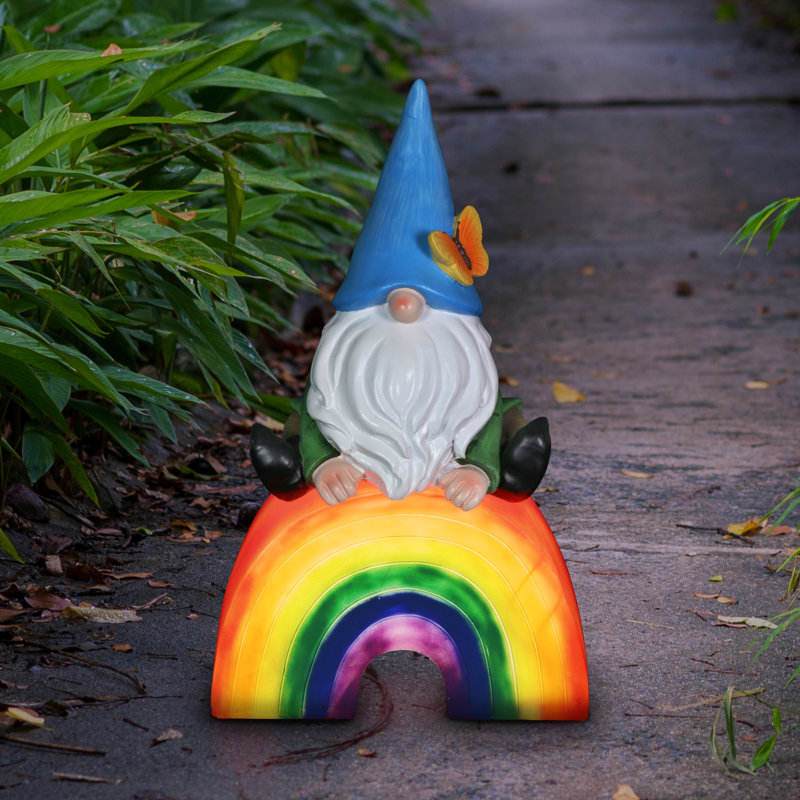 Colorful Resin Gnome with LED Rainbow and Timer