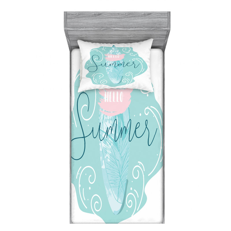 Ensemble de draps Hello Summer, Ensemble de draps pour lit simple TG + un drap-hou
