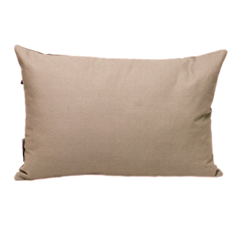 Coussin 12 "x 18" en coton gris