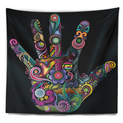 Abstract Polyester Tapestry