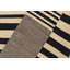 Tapis rectangulaire en laine tissé à plat rectangulaire gris / noir / beige 5 pi 6 po x 8 pi Herefordshire