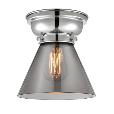 Aditi Cone 1 Light 8" Flush Mount