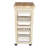 Manatuto Solid Wood Kitchen Cart