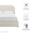 Keynote Upholstered Fabric Curved Platform Bed-101181372-101181374