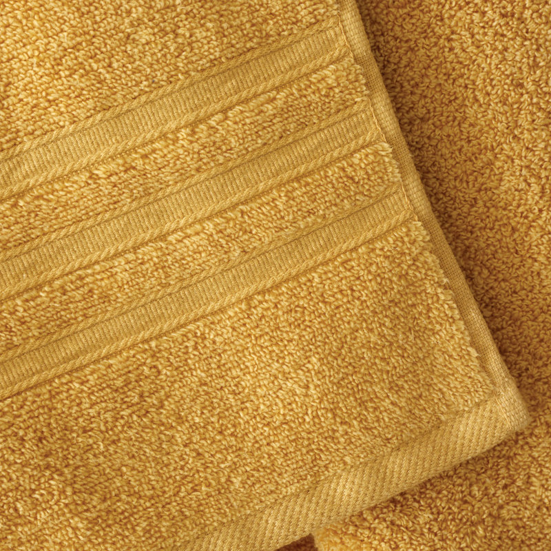 Zero Twist 100% Cotton Towel Bale, Ochre