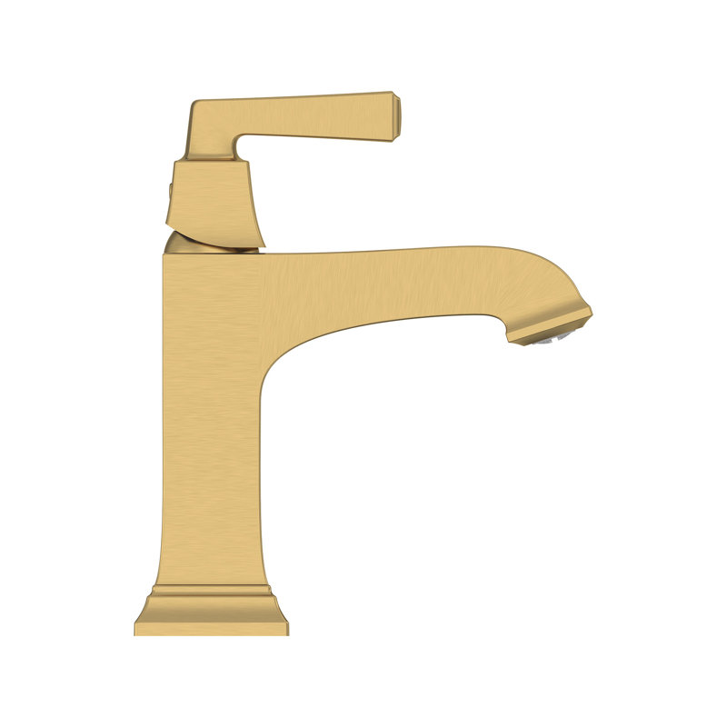 Town Square S Single-handle Bathroom Faucet with Drain Assembly, Grohe Brushed Cool Sunrise