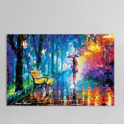 « misty parasol »-impression sur toile tendue, H 26 po x l 40 po x P 1,5 po