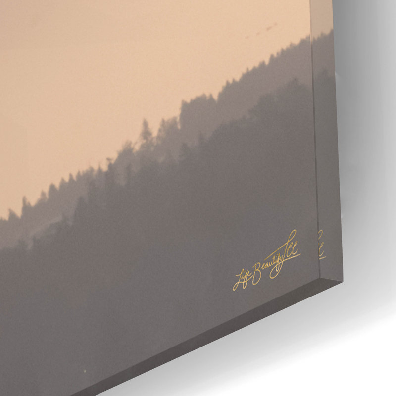  «The Morning Mountains» par Life BeautifuLEE, art mural en verre acrylique, 12 po x 16 po