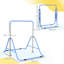HOMCOM Kids Gymnastic Bar Foldable Horizontal Training Bar Blue