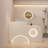 Casual and minimalist cream-coloured checkout counter with a curved design and baked paint finish-655154134