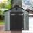 Outdoor Resin Storage Shed, Waterproof Plastic Garden Shed With Lockable Door, Windows & Vents, Outside Tool Storage Shed For Patio Furniture, Lawn Mower, Bike-124385930