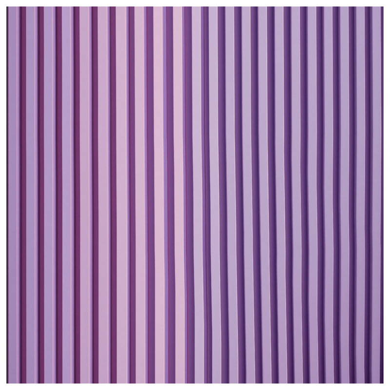 Tapis de bain mauve à rayures verticales, L 24 po x L 17 po