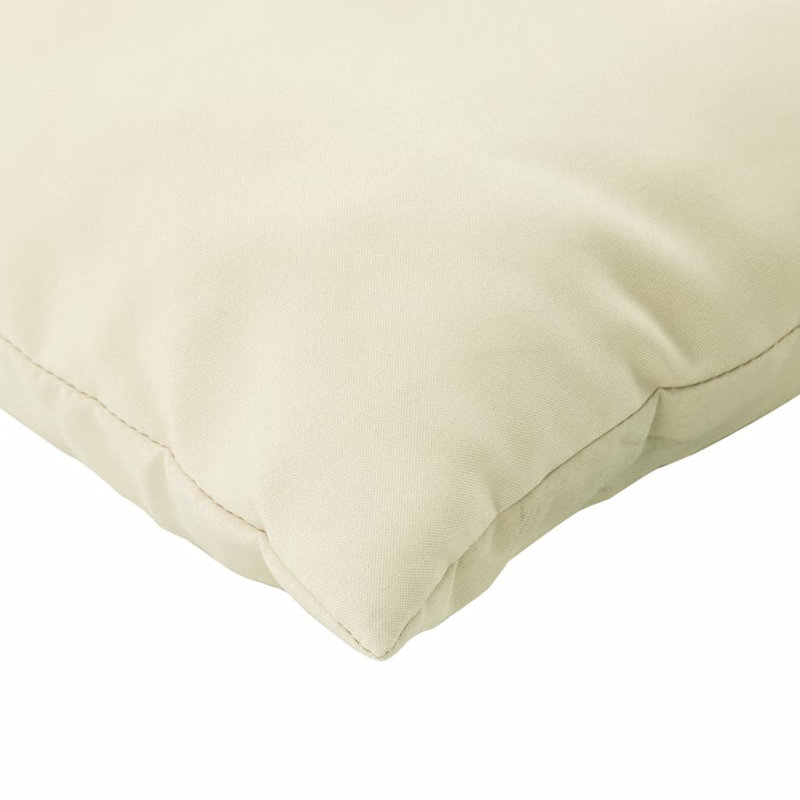 Ebern Designs Sofa Cushions 4 Pcs Cream 15.7"X15.7" Fabric, 15.7" W x 15.7" D, Cream