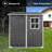 Lockable Storage Shed Plastic Design Modern Style For Backyard And Lawn Storage Solutions