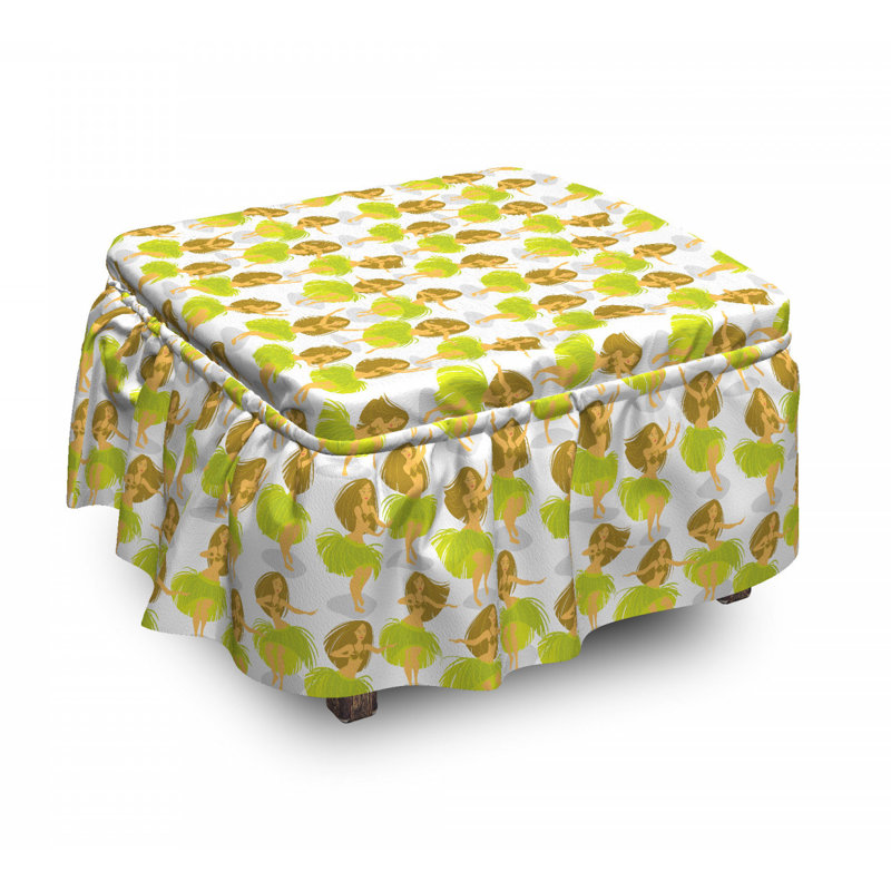Housse pour luau danse de repose-pieds hawaii