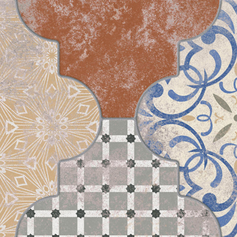 Riga 21.75 in. x 23.5 in. Glazed Ceramic Tile