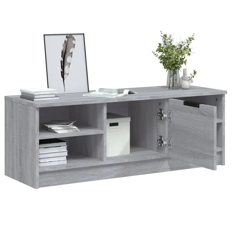 Joshitha TV Cabinet Engineered Wood, Grey Sonoma