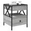 Daneli 40cm W Steel Bedside Table-2087432862
