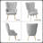 Pureza Velvet Wingback Chair-793981959
