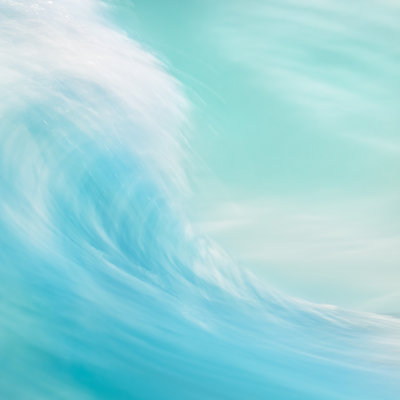 Breaking Wave Abstract - Wrapped Canvas Print