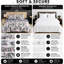 Complete Bedding Set Bliss Galaxy Design Duvet Cover, Matching Fitted Sheet & Pillowcases-119317826