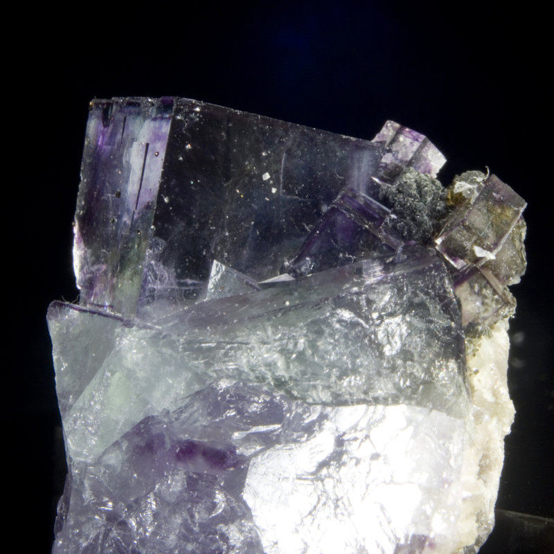 Clear Purple Fluorite. Yaogangxian Mine