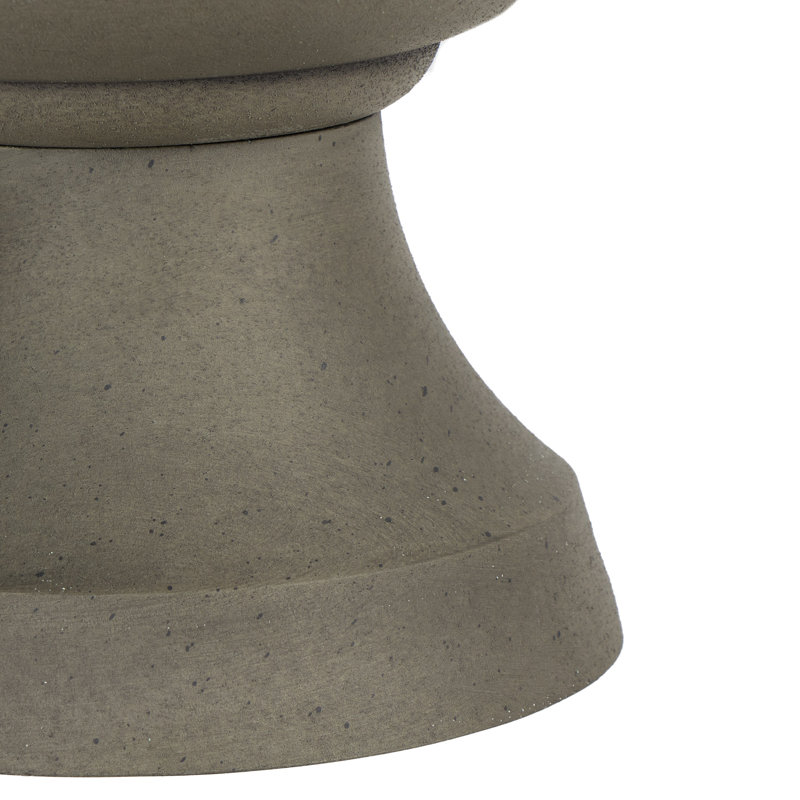 Taniyla Urn Planter, 19" H x 16" W x 16" D, Brown Stone