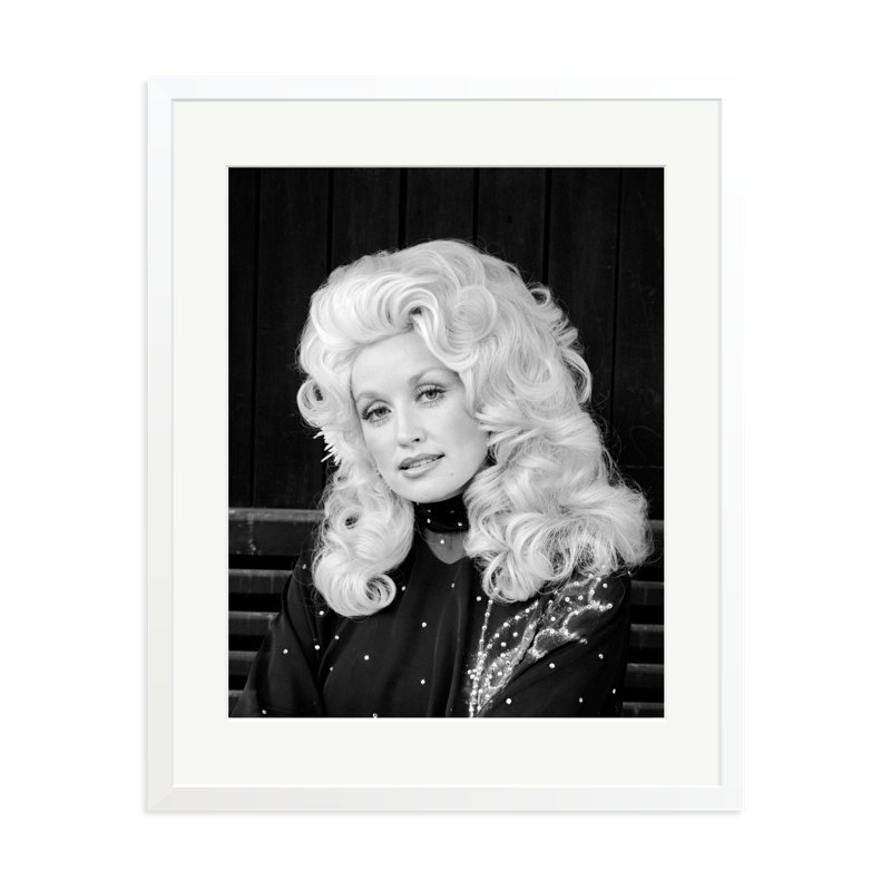 Dolly In London, 31" H x 25" W, White