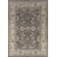 Tapis gris à motif géométrique en laine gris Oushak 9 x 12