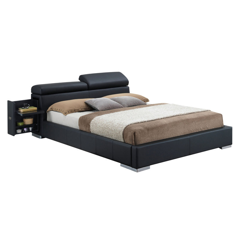 Lit plateforme avec rangement bas Noor, Grand