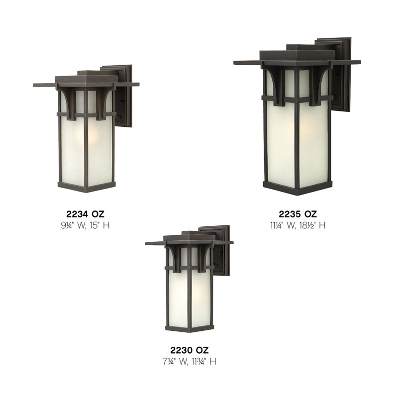 Manhattan 1-Light Outdoor Sconce, 100W Max Medium, 15" H x 9.3" W x 10.3" D
