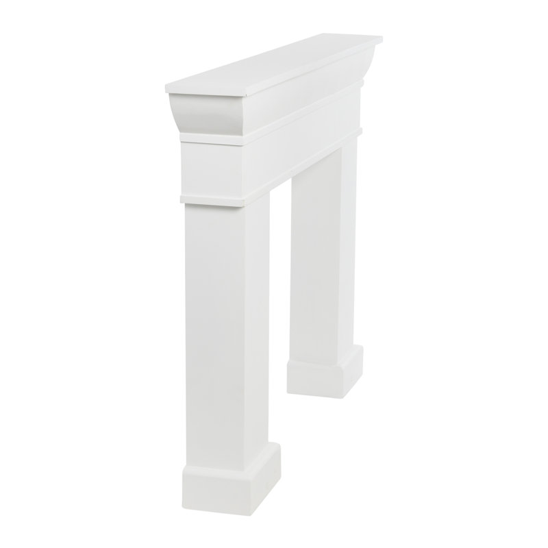 Monolith Decorative Fireplace Mantel, White