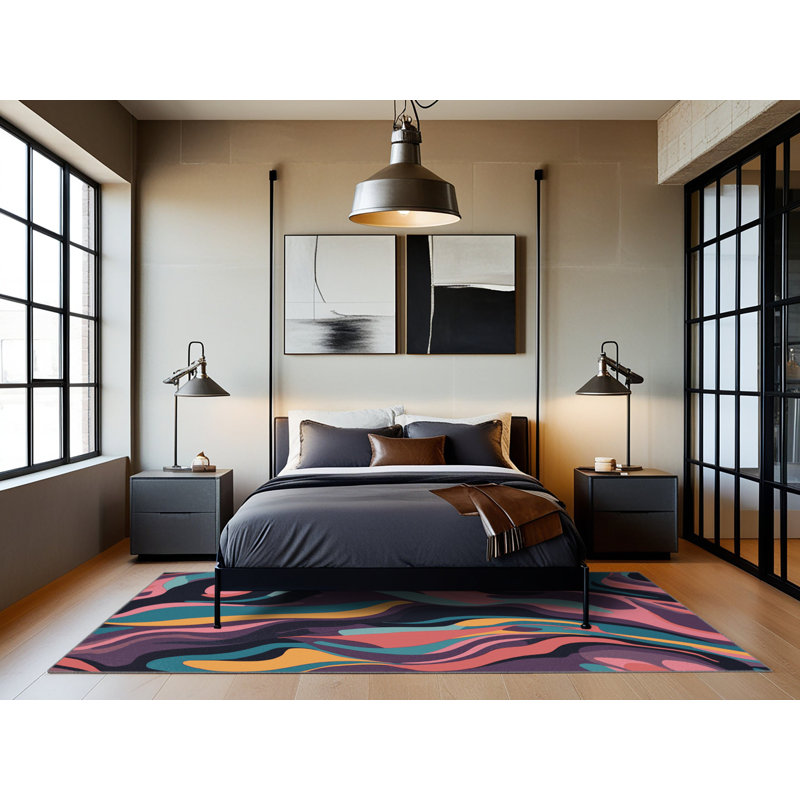 Electric Circuitry Rug, Rectangle 2' x 3'