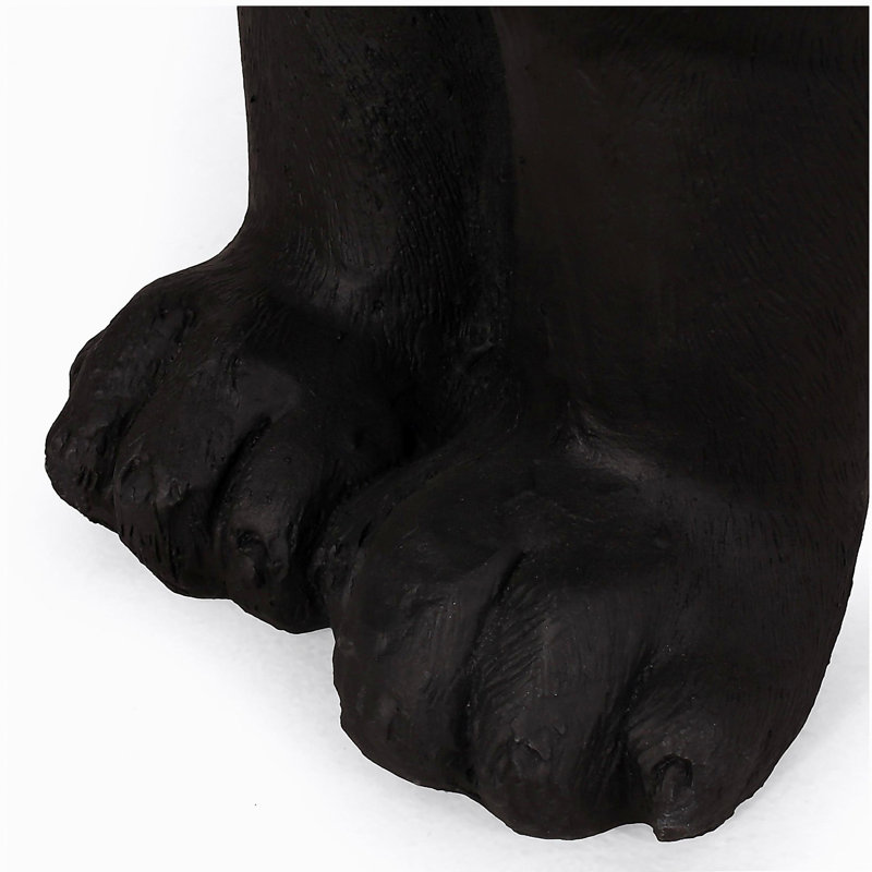 Banc d'extérieur MGO DOG Bench, noir mat + noir, aucun assemblage requis