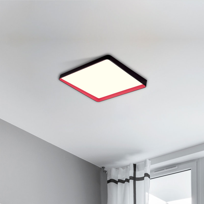 Plafonnier encastré 1 lumière DEL 23,7 po, H 2,2 po x l 11,8 po x P 11,8 po