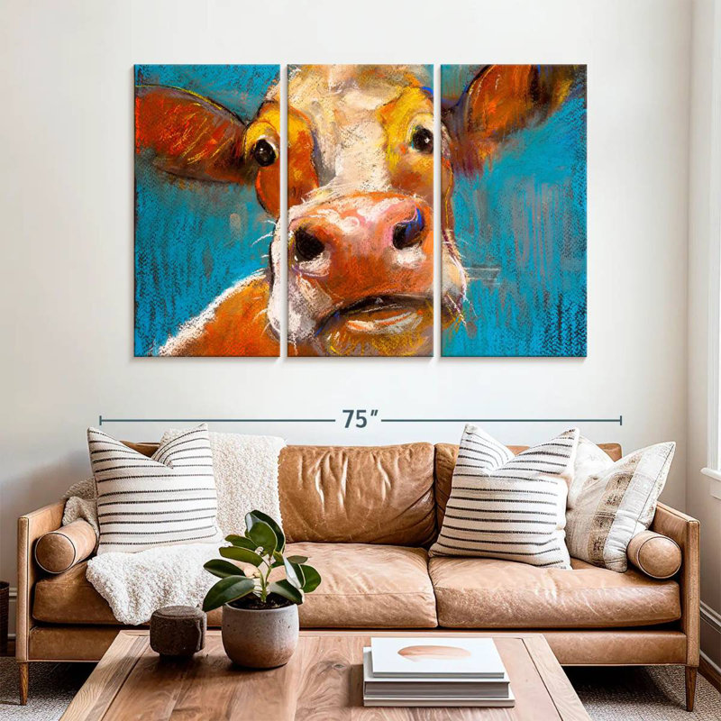 Yellow Cow, 42" H x 65" W