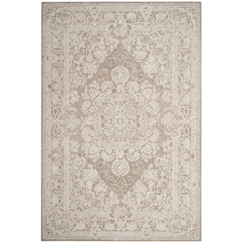 Espinal Oriental Area Rug, Rectangle 155 x 229 cm, Beige/Cream