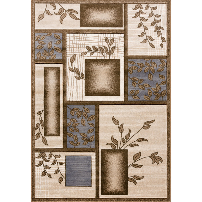 Tapis géométrique moderne et contemporain de la collection Alva, 6'9 X 9'6