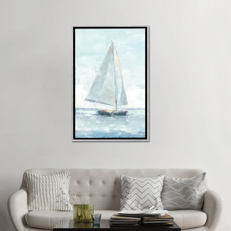 « Matelots Delight II » par Ethan Harper, reproduction d’art, H 48 po x l 32 po x P 1,5 po, Toile avec cadre argenté