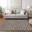 Washable Floral Indoor / Outdoor Rug-1361290034