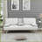 Sofa Bed with Armrest two holders WOOD FRAME, STAINLESS LEG, FUTON WHITE Unavailable-807763312