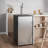 EdgeStar 3.2 Cubic Feet Silver Single Tap 5 Gal Keg Freestanding Kegerator with Door Lock and Adjustable Temperature