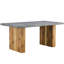 Modern Table With Cement-grey Design And Quality Construction For Your Dining Room Robust Construction, Ideal Home Decor
