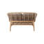 Strington 2-Seater Sofa W/Teak Frame