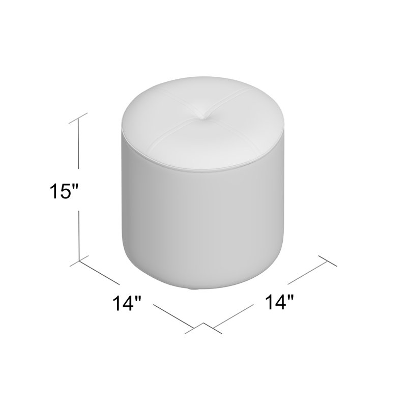 Tabouret d'appoint Bonsallo, blanc