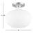 Collina Glass Semi Flush Mount-66203357