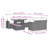  Garden Sofa Set Beige, Light Grey