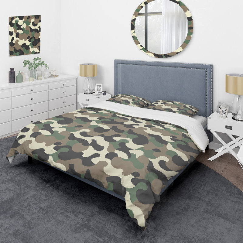 Ensemble de housse de couette Abstract - Microfibre de polyester, Housse de couette double + 2 taies décoratives st